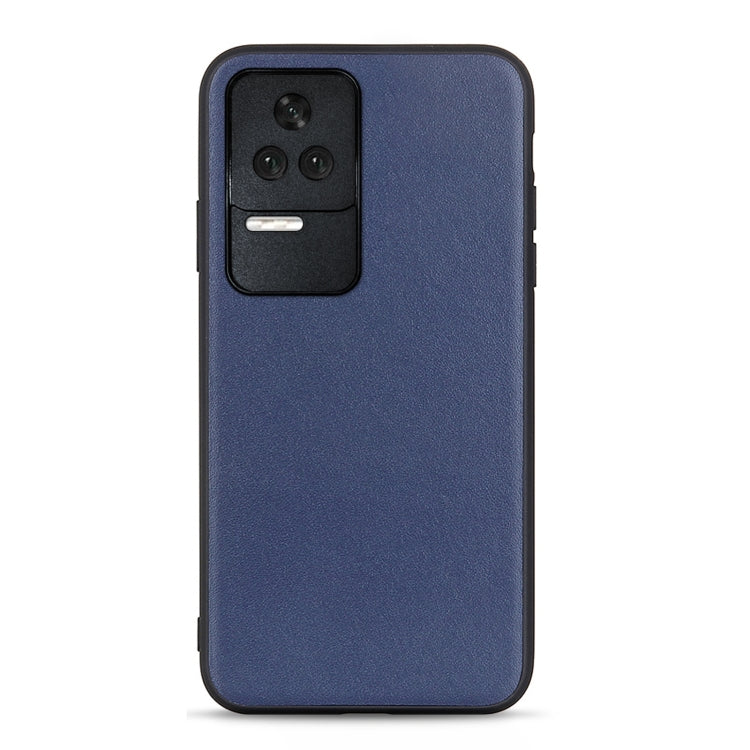Sheep Texture Genuine Leather Shockproof Phone Case, For OnePlus Nord CE 2 5G, For Xiaomi Redmi K40S 5G, For Xiaomi Redmi K50/K50 Pro Fine Hole Version