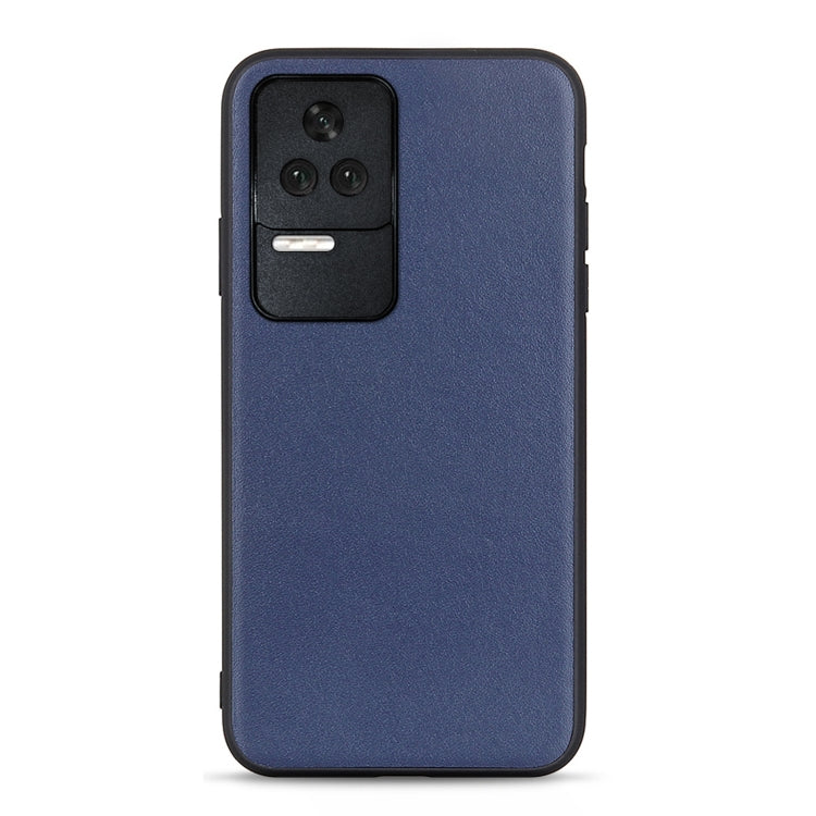 Sheep Texture Genuine Leather Shockproof Phone Case, For OnePlus Nord CE 2 5G, For Xiaomi Redmi K40S 5G, For Xiaomi Redmi K50/K50 Pro Fine Hole Version
