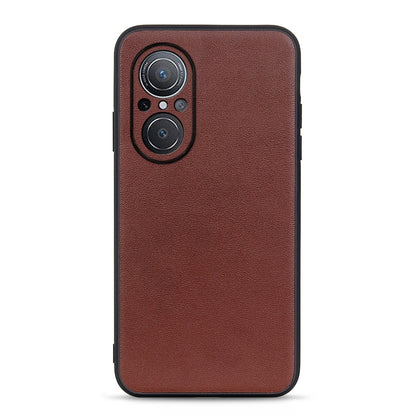 Sheep Texture Genuine Leather Shockproof Phone Case