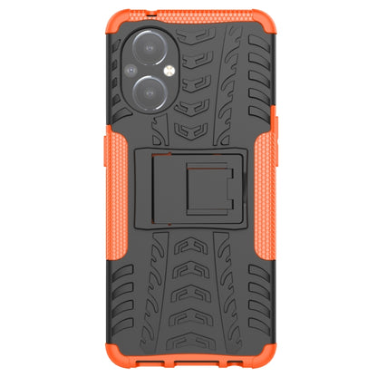 Tire Texture Shockproof TPU+PC Phone Case with Holder, For OnePlus Nord N20 5G, For Samsung Galaxy A73 5G, For Samsung Galaxy A23