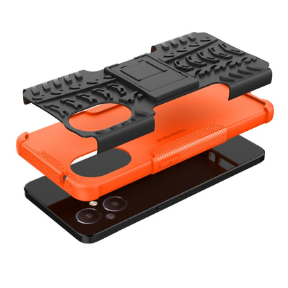 Tire Texture Shockproof TPU+PC Phone Case with Holder, For OnePlus Nord N20 5G, For Samsung Galaxy A73 5G, For Samsung Galaxy A23