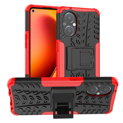 Tire Texture Shockproof TPU+PC Phone Case with Holder, For OnePlus Nord N20 5G, For Samsung Galaxy A73 5G, For Samsung Galaxy A23