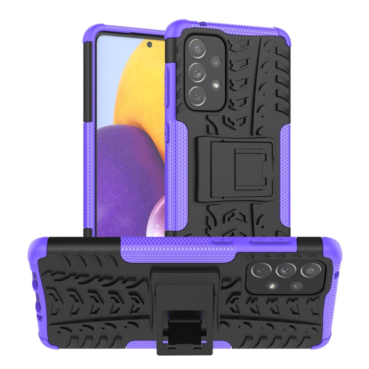Tire Texture Shockproof TPU+PC Phone Case with Holder, For OnePlus Nord N20 5G, For Samsung Galaxy A73 5G, For Samsung Galaxy A23