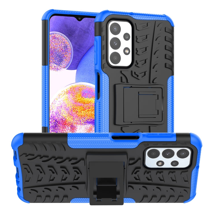 Tire Texture Shockproof TPU+PC Phone Case with Holder, For OnePlus Nord N20 5G, For Samsung Galaxy A73 5G, For Samsung Galaxy A23