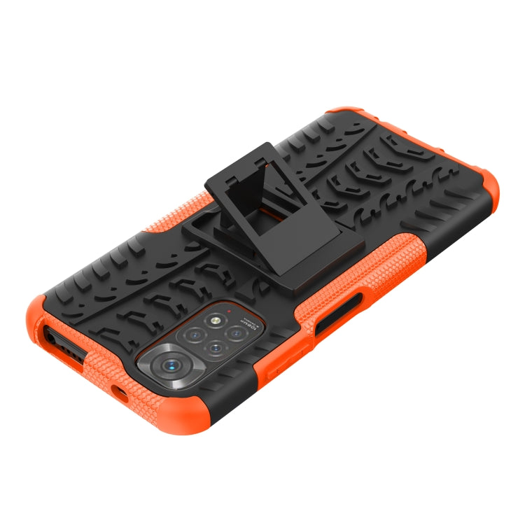 Tire Texture Shockproof TPU+PC Phone Case with Holder, For Xiaomi Redmi Note 11S 4G International Version, For Xiaomi Redmi Note 11 Pro 5G International Version