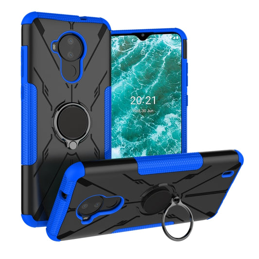 Armor Bear Shockproof PC + TPU Phone Protective Case with Ring Holder