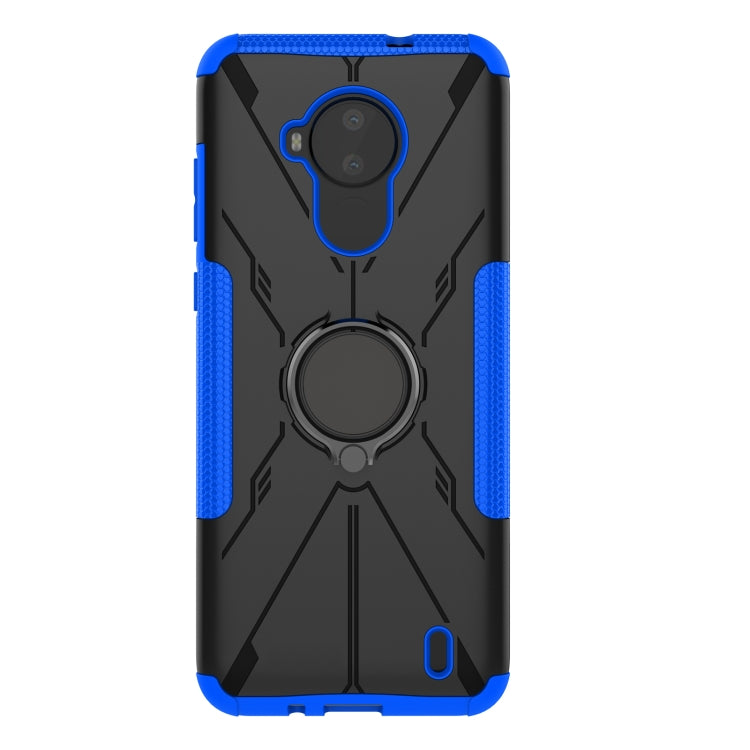 Armor Bear Shockproof PC + TPU Phone Protective Case with Ring Holder