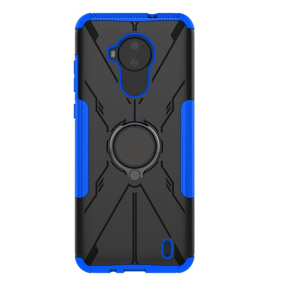 Armor Bear Shockproof PC + TPU Phone Protective Case with Ring Holder