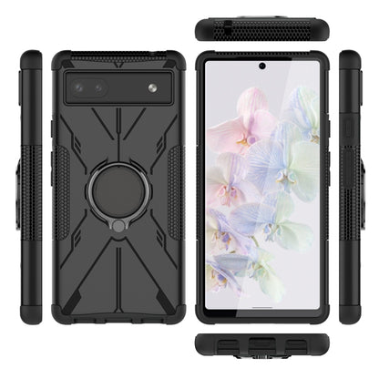Armor Bear Shockproof PC + TPU Phone Protective Case with Ring Holder, For Google Pixel 6a, For Infinix Smart 6
