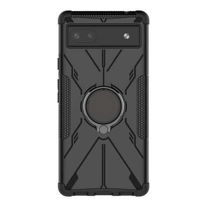 Armor Bear Shockproof PC + TPU Phone Protective Case with Ring Holder, For Google Pixel 6a, For Infinix Smart 6