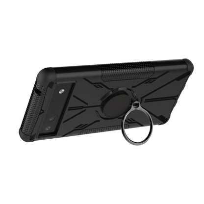 Armor Bear Shockproof PC + TPU Phone Protective Case with Ring Holder, For Google Pixel 6a, For Infinix Smart 6