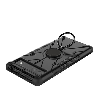 Armor Bear Shockproof PC + TPU Phone Protective Case with Ring Holder, For Google Pixel 6a, For Infinix Smart 6