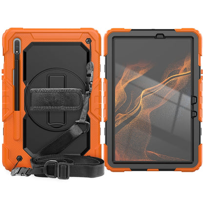 Silicone + PC Tablet Case with Shoulder Strap