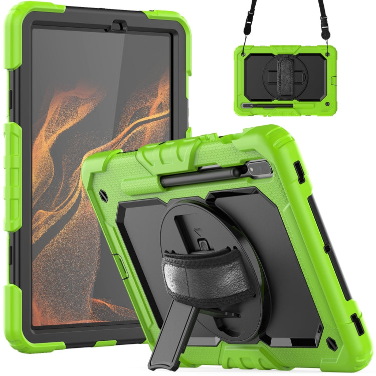 Silicone + PC Tablet Case with Shoulder Strap