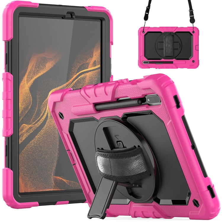 Silicone + PC Tablet Case with Shoulder Strap