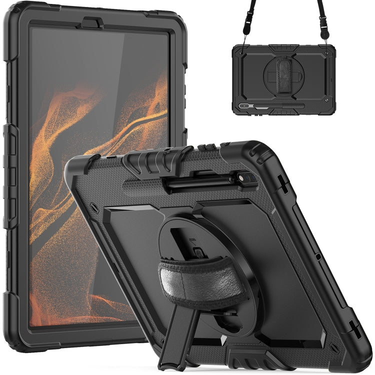 Silicone + PC Tablet Case with Shoulder Strap