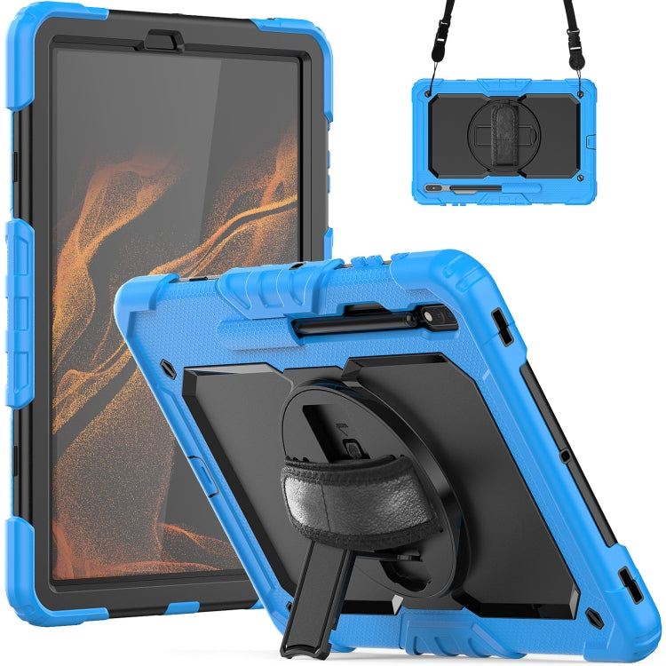 Silicone + PC Tablet Case with Shoulder Strap