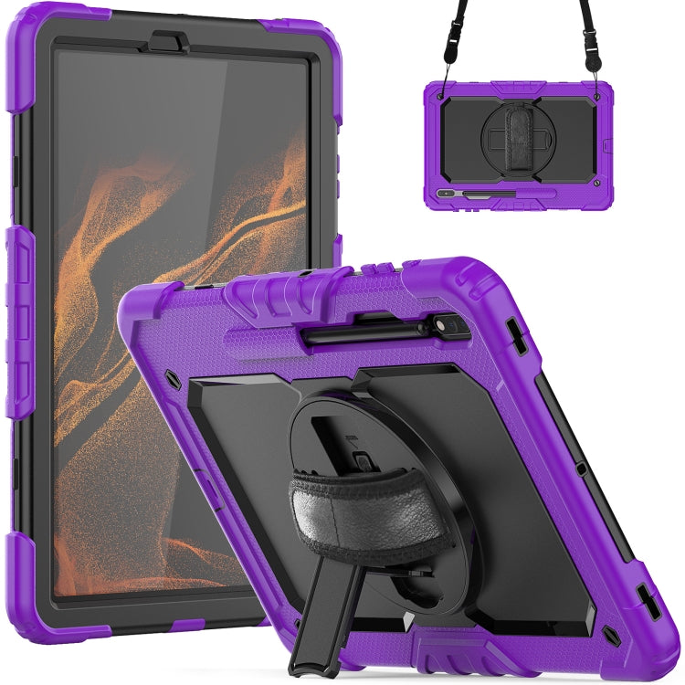 Silicone + PC Tablet Case with Shoulder Strap