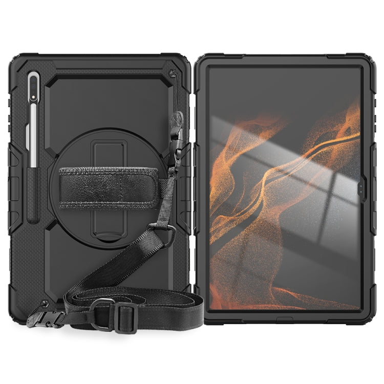 Silicone + PC Tablet Case with Shoulder Strap