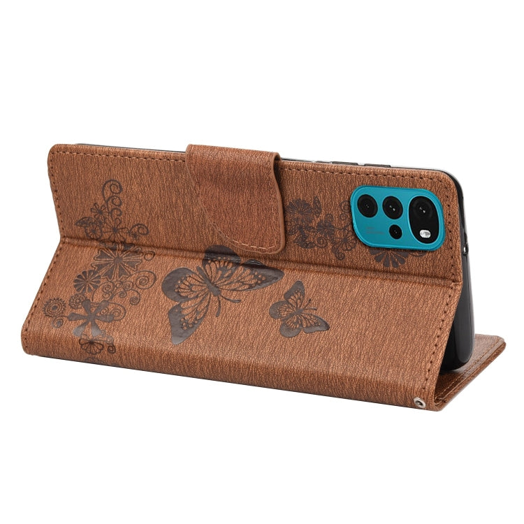 Butterfly Embossed Horizontal Flip Leather Phone Case