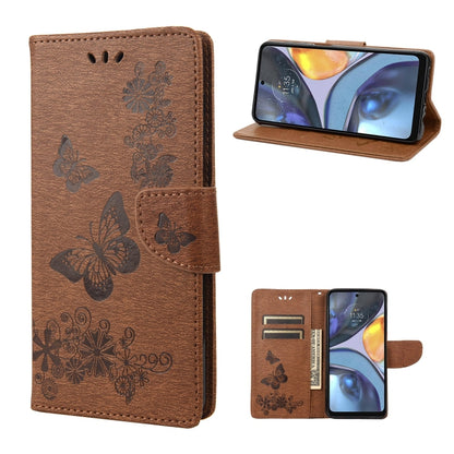 Butterfly Embossed Horizontal Flip Leather Phone Case, For Motorola Moto G22, For Nokia G21