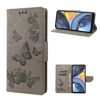 Butterfly Embossed Horizontal Flip Leather Phone Case, For Motorola Moto G22, For Nokia G21