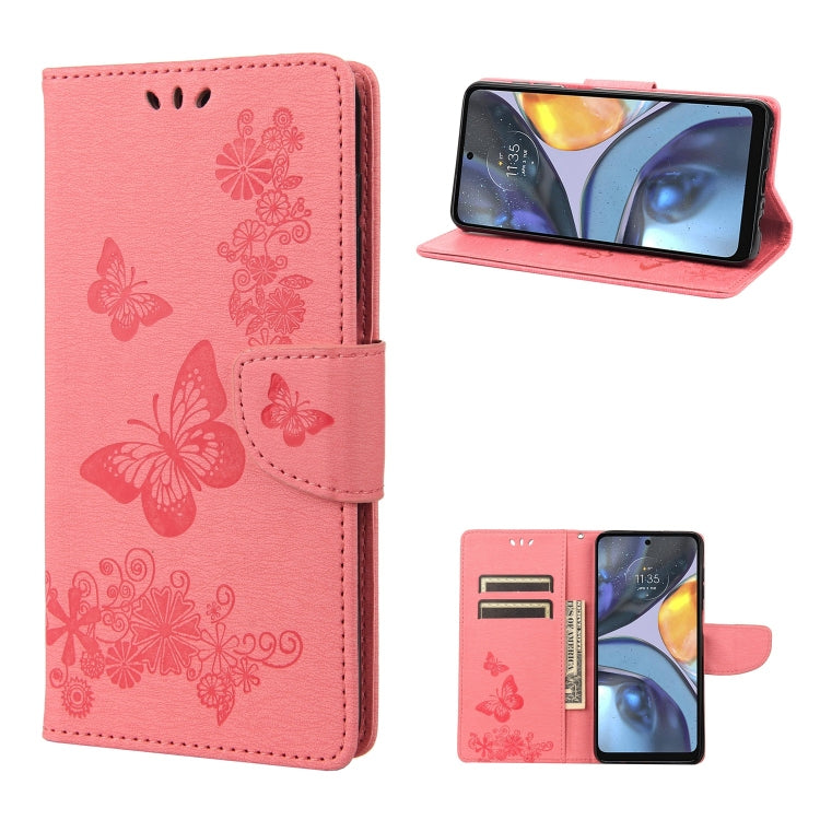 Butterfly Embossed Horizontal Flip Leather Phone Case, For Motorola Moto G22, For Nokia G21