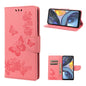 Butterfly Embossed Horizontal Flip Leather Phone Case, For Motorola Moto G22, For Nokia G21