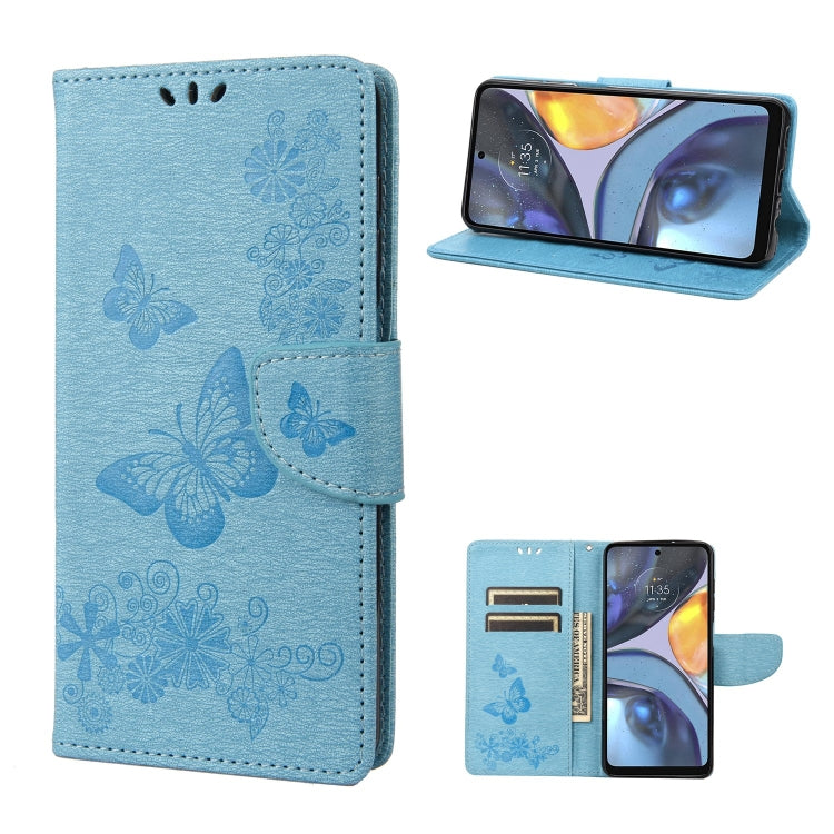 Butterfly Embossed Horizontal Flip Leather Phone Case, For Motorola Moto G22, For Nokia G21