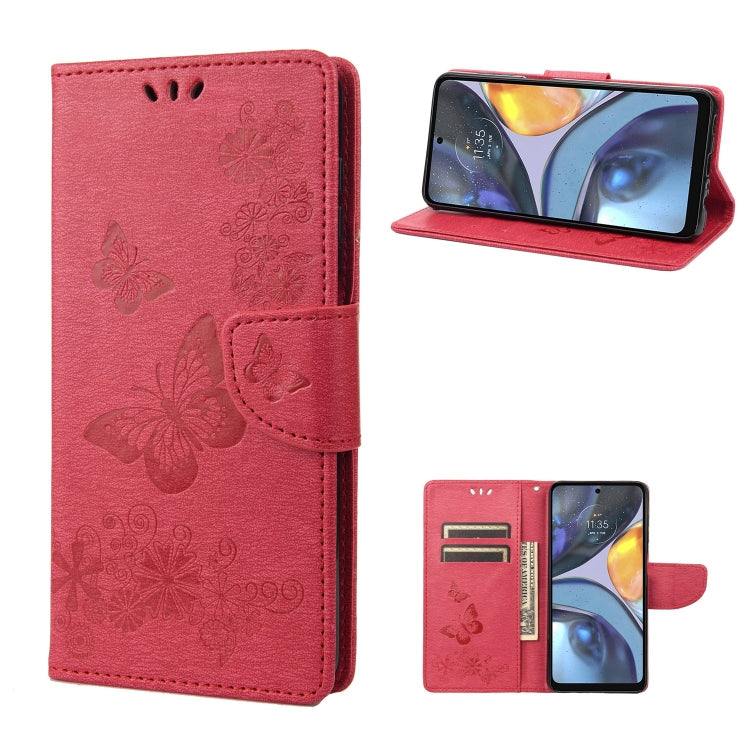 Butterfly Embossed Horizontal Flip Leather Phone Case