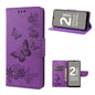 Butterfly Embossed Horizontal Flip Leather Phone Case, For Motorola Moto G22, For Nokia G21