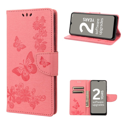 Butterfly Embossed Horizontal Flip Leather Phone Case, For Motorola Moto G22, For Nokia G21