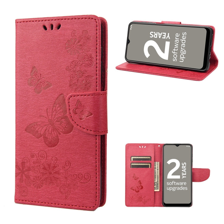Butterfly Embossed Horizontal Flip Leather Phone Case, For Motorola Moto G22, For Nokia G21