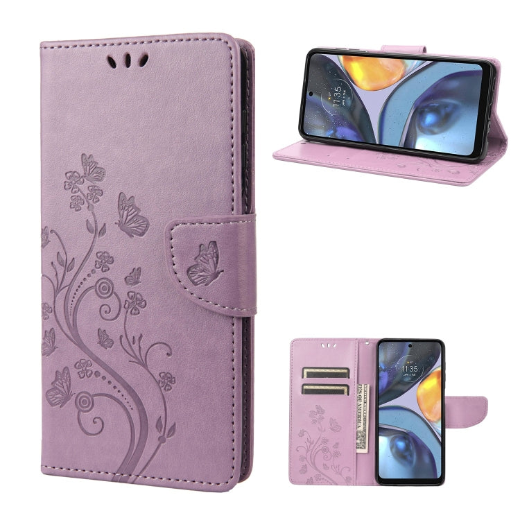Butterfly Flower Pattern Leather Phone Case