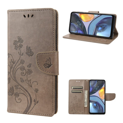 Butterfly Flower Pattern Leather Phone Case