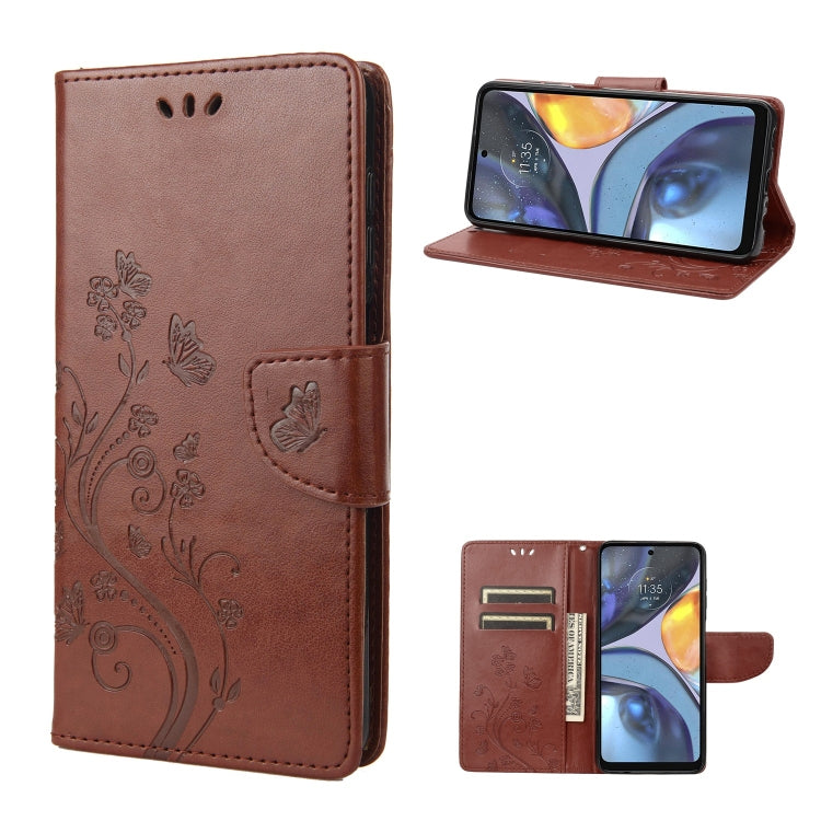 Butterfly Flower Pattern Leather Phone Case