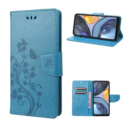 Butterfly Flower Pattern Leather Phone Case