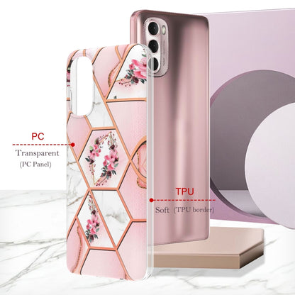 Splicing Marble Flower Pattern TPU Phone Case, For Motorola Moto G Stylus (2022), For Motorola Moto G31 / G41, For Motorola Moto G51 5G, For Motorola Moto G71 5G, For Motorola Moto G200 5G, For OnePlus Nord N20 5G