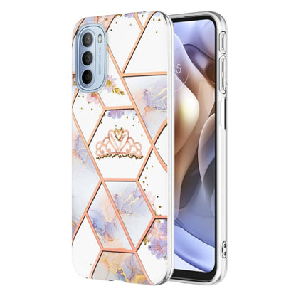 Splicing Marble Flower Pattern TPU Phone Case, For Motorola Moto G Stylus (2022), For Motorola Moto G31 / G41, For Motorola Moto G51 5G, For Motorola Moto G71 5G, For Motorola Moto G200 5G, For OnePlus Nord N20 5G