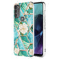 Splicing Marble Flower Pattern TPU Phone Case, For Motorola Moto G Stylus (2022), For Motorola Moto G31 / G41, For Motorola Moto G51 5G, For Motorola Moto G71 5G, For Motorola Moto G200 5G, For OnePlus Nord N20 5G