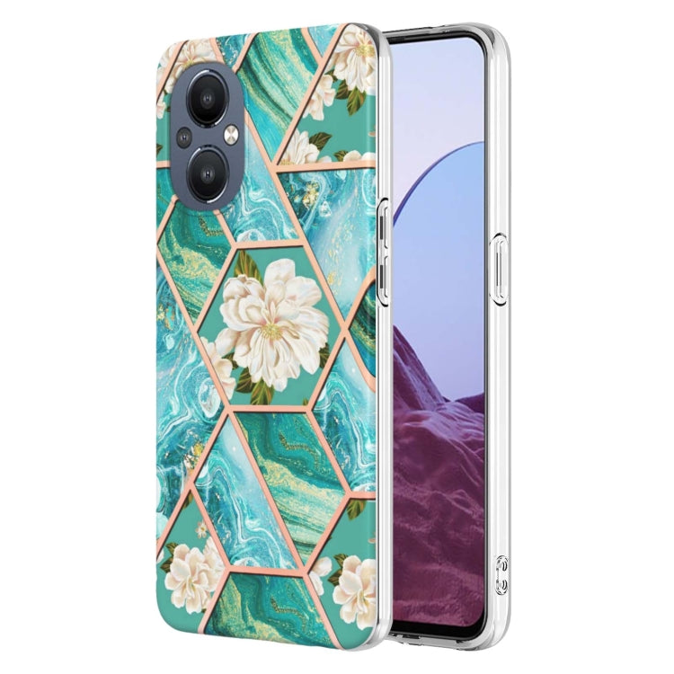 Splicing Marble Flower Pattern TPU Phone Case, For Motorola Moto G Stylus (2022), For Motorola Moto G31 / G41, For Motorola Moto G51 5G, For Motorola Moto G71 5G, For Motorola Moto G200 5G, For OnePlus Nord N20 5G