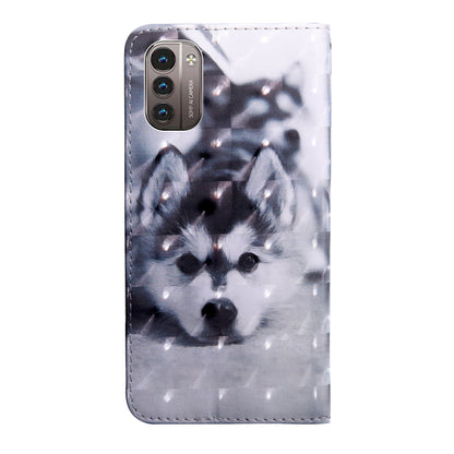 3D Painting Pattern Coloured Drawing Leather Phone Case