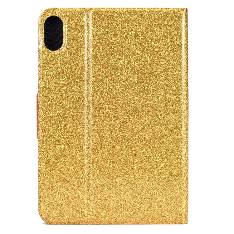 Varnish Glitter Powder Smart Leather Tablet Case