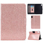 Varnish Glitter Powder Smart Leather Tablet Case