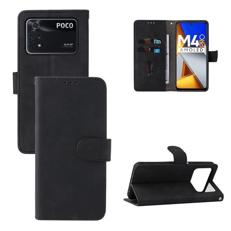Skin Feel Magnetic Flip Leather Phone Case, For Xiaomi Poco M4 Pro 4G, For OnePlus Nord CE 2 5G