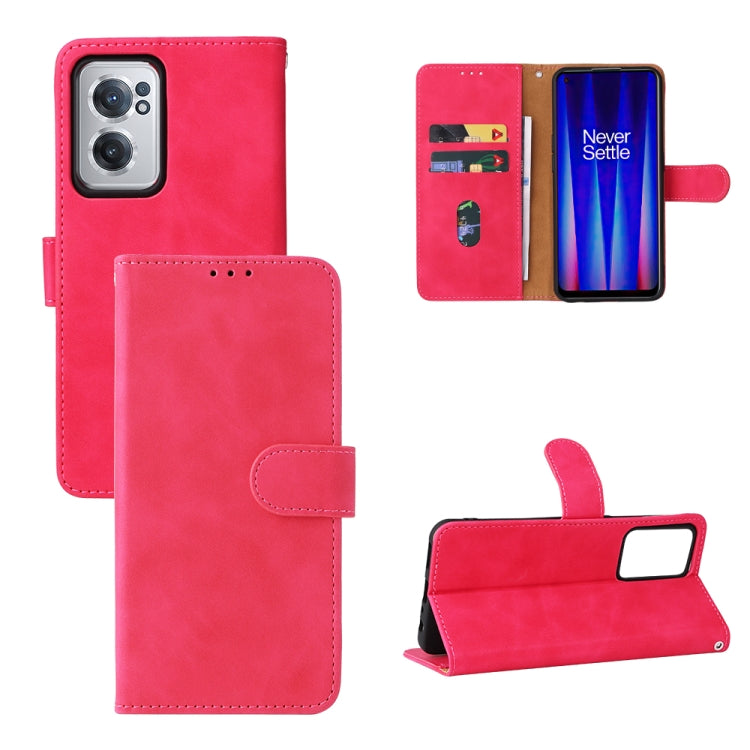Skin Feel Magnetic Flip Leather Phone Case, For Xiaomi Poco M4 Pro 4G, For OnePlus Nord CE 2 5G