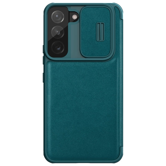 NILLKIN QIN Series Pro Sliding Camera Cover Design Leather Phone Case, For Samsung Galaxy S22+ 5G