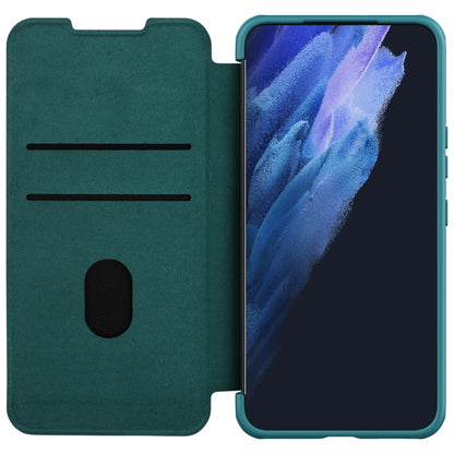 NILLKIN QIN Series Pro Sliding Camera Cover Design Leather Phone Case, For Samsung Galaxy S22+ 5G