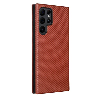 Carbon Fiber Texture Magnetic Horizontal Flip Leather Phone Case, For Samsung Galaxy S22 Ultra 5G, For OnePlus Nord CE 2 5G, For Xiaomi Poco X4 Pro 5G, For Motorola Moto G22