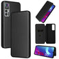 Carbon Fiber Texture Magnetic Horizontal Flip Leather Phone Case, For TCL 30 5G / 30+